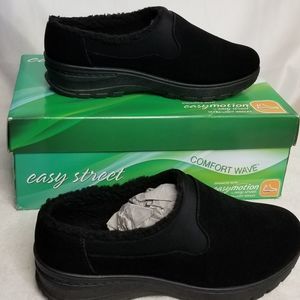 Easy Street Duluth Black Lycra Shoes Sz 7.5W. Womens New